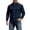 Navy, variant on Men's Casual Splicing Corduroy Button Up Shirt Classic Fit Long Sleeve Fall Winter Top with Utility Pockets
