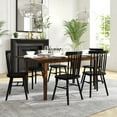 thumbnail image 3 of Flash Furniture Henry 72" Commercial Grade Solid Wood Rectangular Dining Table with Hideaway 12 Inch Extension Panel and Seating for 6-8 Adults in Matte Brown, 3 of 18