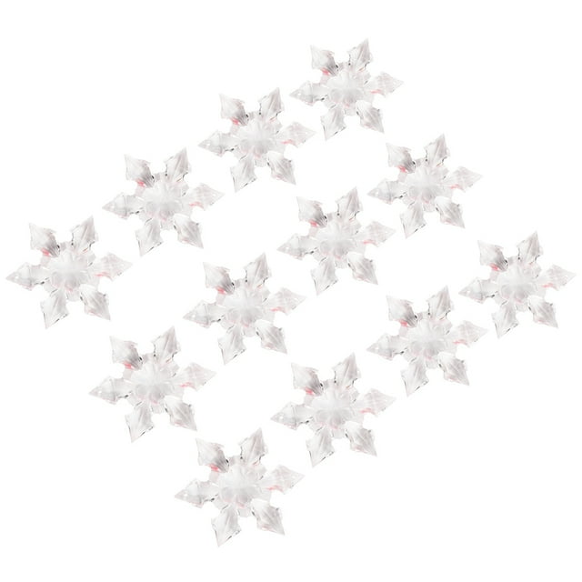 Snowflake Ornament, Decoration Accessory Practical Hangable Romantic Exquisite For Parties Weddings Decor For Christmas Trees 4.5cm Snowflakes Ornament