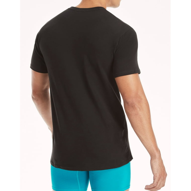 Hanes Men Crew neck T-Shirt 4-Pack ComfortSoft 100% Cotton Heavyweight Tee  Plain