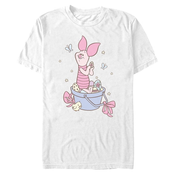Mens Winnie the Pooh Sweet Egg Hunt Piglet T Shirt