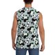 thumbnail image 4 of Fotbe Panda And Eucalyptus Men's Camiseta sin Mangas Estampada para Hombres, Playera Casual para Gimnasio, Entrenamiento, Playa-3X-Large, 4 of 7