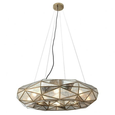 N1698-863-Minka Metropolitan-Geo-Gem - 8 Light Chandelier-8 Inches Tall and 35.5 Inches Wide