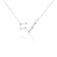 thumbnail image 1 of Ins Constellations Theme Friendship Necklace Rhinestone Comfortable Delicate with Display Card Pendant for Lover Festival Gifts Taurus Silver, 1 of 6