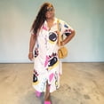 thumbnail image 2 of Plus Size Allover Print Button Up Loose Fit Dress, 2 of 5