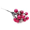 thumbnail image 2 of Chendee Artificial Christmas Glitter Berries Stems Xmas Tree Wreath Diy Decor,Rose Red, 2 of 8