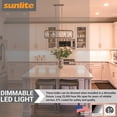 thumbnail image 5 of Sunlite LED B11 Torpedo Tip Chandelier Light Bulb, 4.5 Watts (40W Equivalent), Medium E26 Base, Dimmable, 2700K Soft White, Frosted, 6 Pack, 5 of 5