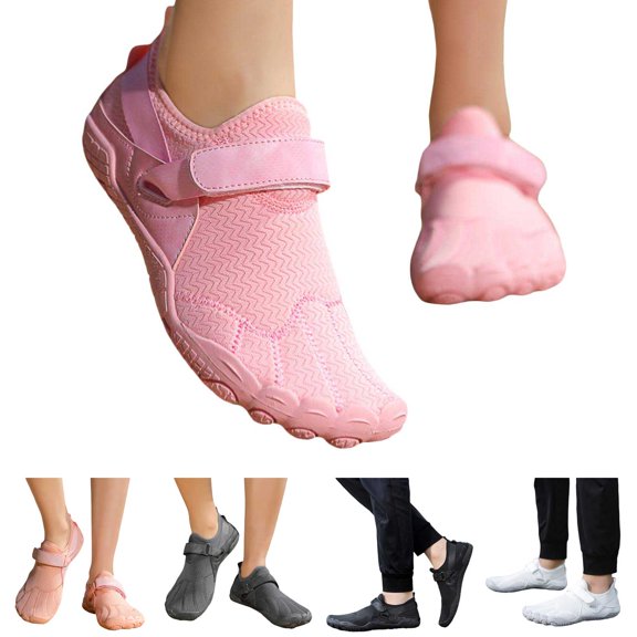 Modisza Water Shoes for Women Men Quick Drying Beach Walking Sneaker Hook and Loops Summer Workout Sports Shoe Black Size 36