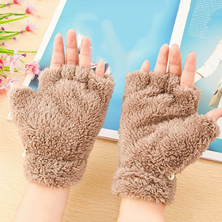 Cashmere Fingerless Gloves for Women, Soft Stylish and Warm