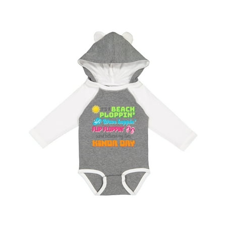 

Inktastic it s a beach ploppin wave hoppin flip floppin kinda day Gift Baby Boy or Baby Girl Long Sleeve Bodysuit