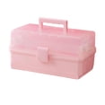 thumbnail image 2 of Caja de almacenamiento de joyas BLESIY Contenedor de cosméticos multipropósito 3 capas con cerradura, 2 of 6