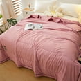 thumbnail image 2 of Mint Cooling Summer Quilt 79x59in Cotton Spandex Cover Temperature Regulating Machine Washable Lightweight Layer Pink, 2 of 8