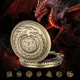 thumbnail image 2 of Caja de reloj de bolsillo de dragón con 7 Uds., caja de joyería de dados poliédricos de Metal, caja de reloj de bolsillo Dianosar con tapa retro, cadena de cintura, dados DND, 2 of 4