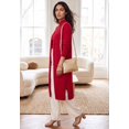 thumbnail image 2 of Jessica London Women's Plus Size Fine Gauge Duster Cardigan, 2 of 5