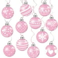 thumbnail image 6 of 12Pcs Pink Christmas Ball Hanging Swirls Decoration Christmas Ceiling Decor Streamers Ornaments Garland Holiday Party Supplies (Pink), 6 of 6