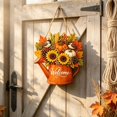 thumbnail image 5 of Watering Can Fall Welcome Sign, 11.8 inch Pumpkin Sunflower Wooden Hanging Ornament, Maple Leaf Harvest Door Decor, Thanksgiving Front Porch Plaque, Rustic Farmhouse Wall Art, Autumn Home Decoration, 5 of 7