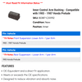 thumbnail image 2 of Inner Control Arm Bushing - Compatible with 1983 - 1987 Honda Prelude 1984 1985 1986, 2 of 2