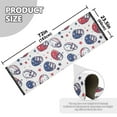 thumbnail image 5 of Yayeee Runner Rug for Bedroom 2'x6' Machine Washable Hallway Non Slip Mat, Cartoon American Football Helmets, 5 of 8