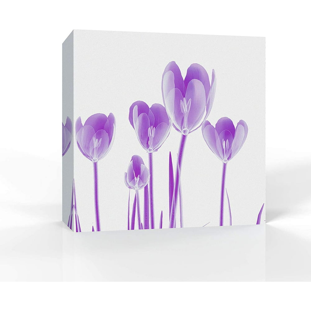 wall26 Canvas Wall Art Purple Flower Pictures Home Wall Decorations for