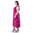 thumbnail image 2 of Vestido largo con lazos Roman Fashion /Tallas Extras, 8802X-10 (Fiusha) fucsia 42, 2 of 4