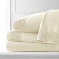 thumbnail image 3 of Vilano Springs 4-Piece Crochet Lace Hem Sheet Set by SouthShore Fine Linens, 3 of 9