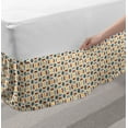 thumbnail image 2 of Traditional Bed Skirt, Old Fashioned Ottoman Moroccan Star Antique Middle Eastern Motif, Elastic Bedskirt Dust Ruffle Wrap Around for Bedding Decor, 4 Sizes, Multicolor, by Ambesonne, 2 of 2