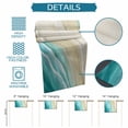 thumbnail image 6 of Turquoise Beach Coastal Table Runner 48 Inches, Summer Ocean Nautical Seaside Bed Runner Dresser Scarves Tabletop for Indoor Outdoor Parties/Ceremony/Banquet, 13" x 48", 6 of 8