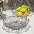 thumbnail image 4 of Large Kitchen Fruit Tray Handcrafted Flower Pattern Household Serving Plate for New Years, 4 of 4