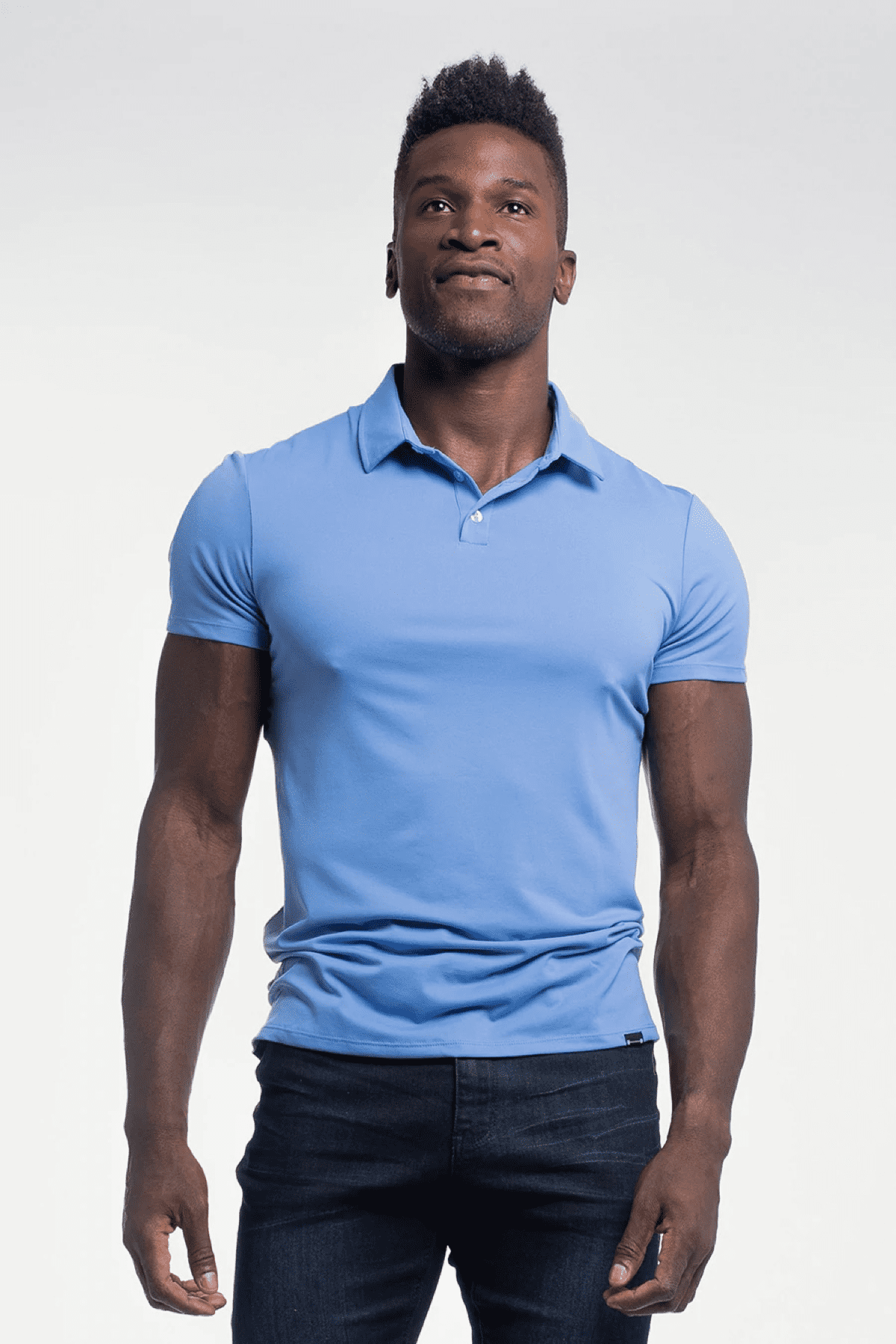 Barbell Apparel Mens Havok Polo Artic Blue M