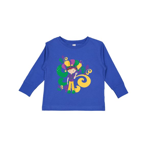 Inktastic Mardi Gras Boy Boys Long Sleeve Toddler T-Shirt