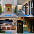 thumbnail image 5 of VIANIS Motion Sensor Outdoor Light Fixtures Wall Mount, 2 Pack Dusk to Dawn Outdoor Wall Lantern Sconce Lights, Moden Black Outside House Lights with Tempered Glass for Front Door, Patio, 5 of 8