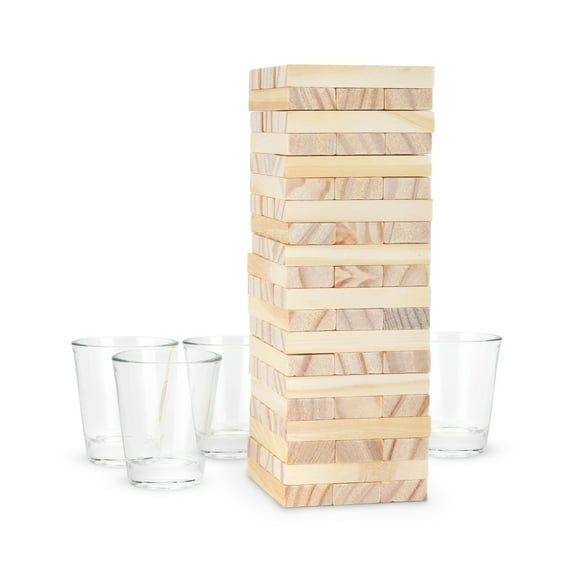 True Buzzed Tower Stacking Block Game - Drinking and Outdoor Games for Adults