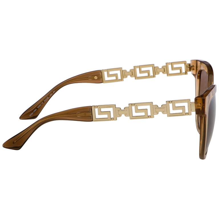 VERSACE VE 4394 533313 Sunglasses Transparent Brown Frame  display picture 1