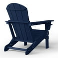 thumbnail image 6 of WestinTrends Nantucket Outdoor Patio HDPE Resin Adirondack Chair With Cup Holder and Phone Holder, Navy Blue, 6 of 16