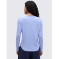 thumbnail image 2 of CRZ YOGA Pima Cotton Crewneck Long Sleeve Shirts for Women Workout Athletic Yoga Casual Tops Soft T-Shirt, 2 of 4