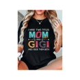 thumbnail image 1 of Women's Funny "i Have Two Titles: Mom & Gigi" Graphic T-Shirt - Soft Breathable 100% Cotton oversized Tee with Floral accents, Mother's Day Gift, Casual Short Sleeve Round Neck Top for Spring Sum, 1 of 7
