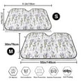 thumbnail image 7 of Lsque Lavender Flowers Car Windshield Sun Shade | Accordion Folding Style Auto Shade for Car Truck SUV Van | Blocks UV Rays Sun Visor Protector | Medium, 7 of 7