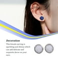 thumbnail image 3 of 1 par de pendientes de tuerca de acero inoxidable para mujer, regalos para novias y madres, accesorio de joyería para celebración de compromiso Ropa, zapatos y accesorios Miscelánea Tipo 13 Sonducket AP011021-13, 3 of 6