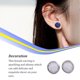 thumbnail image 3 of Minnieouse 1 par de pendientes de tuerca de acero inoxidable para mujer, regalos para novias y esposas, joyería decorativa, fiesta de celebración de Ropa, zapatos y accesorios Miscelánea Tipo 13 Minnieouse AP011021-13, 3 of 6