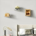 thumbnail image 3 of LIBOER Floating Shelves Wall Mounted, 4x4" Small Thick Clear Wall Shelves with Adhesive and Screws, Bathroom Organizer Wall Decor, 2 Pack, 3 of 8