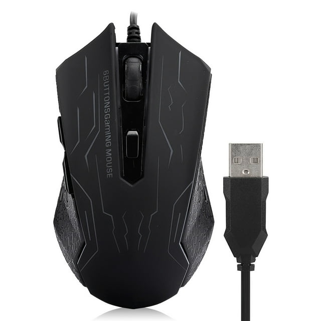 Silent Gaming Mouse USB Wired Desktop Laptop Mouse G6 1.5m 6-Gear Adjustable