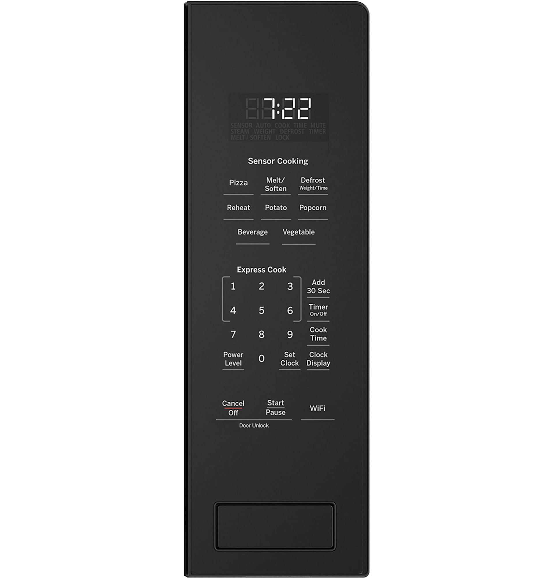 Ge Profile PCWK22U1WBB 25" Wide 2.2 Cu. Ft. 1100 Watt Built In Microwave - Black