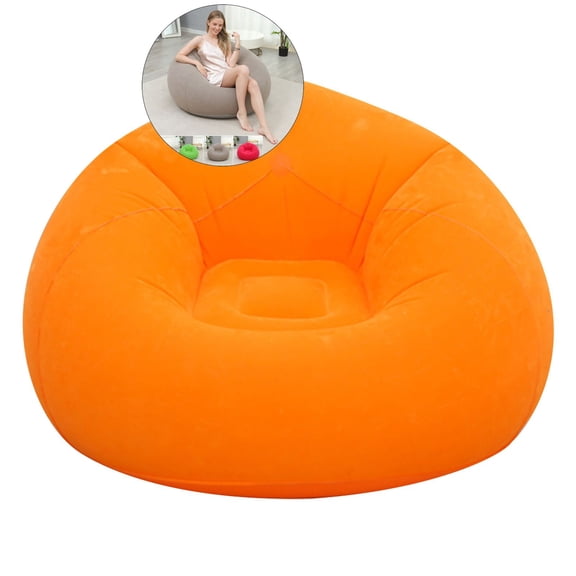 WNFJR Inflatable Bean Bag Chairs for Adult Blow up Chairs Inflatable Lazy Sofa Folding Portable Inflatable Chair for Movie Outdoor Room Bedroom Reading Camping