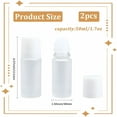 thumbnail image 2 of ACDANC 2Pcs Frosted Glass Roller Bottles 50Ml Essential Oil Roller Bottles Empty Reusable Deodorant Bottle Roll-On Containers Leak-Proof Refillable Sample Pots, 2 of 7
