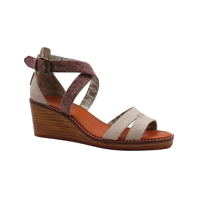 Pendleton Sandales Compensées Baylands pour Femmes, Gris, 11 B(M) US