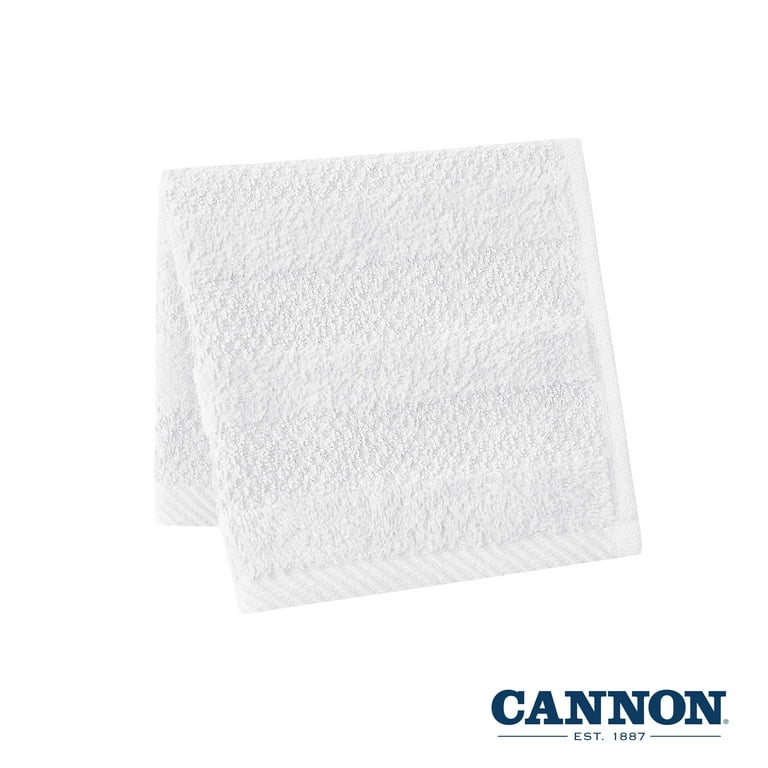 Free Shipping Cannon Shear Bliss Quick Dry 100 Cotton 6 Piece Towel Set for Adults White Walmart