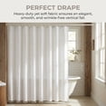 thumbnail image 5 of REGALWOVEN 3D Geometric Texture Shower Curtain Sets with Tassels for Bathroom Decor White 72"W x 72"L, 5 of 7