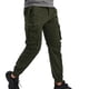 thumbnail image 1 of Pantalones largos para hombre, informales, lisos, con bolsillo, cintura elástica, para exteriores, con cordón ajustable, para trabajo, 1 of 7