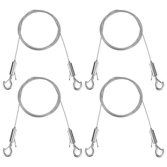 Uxcell 4-Pack Adjustable Picture Hanging Wire, 6.6ft x 0.06"( L x Dia ) Mirror Hanging Wire, Picture Hanging Wire Kit, Picture Frame Wire