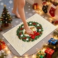 thumbnail image 6 of Christmas Entrance Door Mat, 23.6 x 15.7 inch Winter Home Decor Low-Profile Non-Slip Washable Area Rug for Kitchen Entryway Bedroom Bathroom Laundry Room Indoor, Absorbent Dog Mats for Muddy Paws, 6 of 6